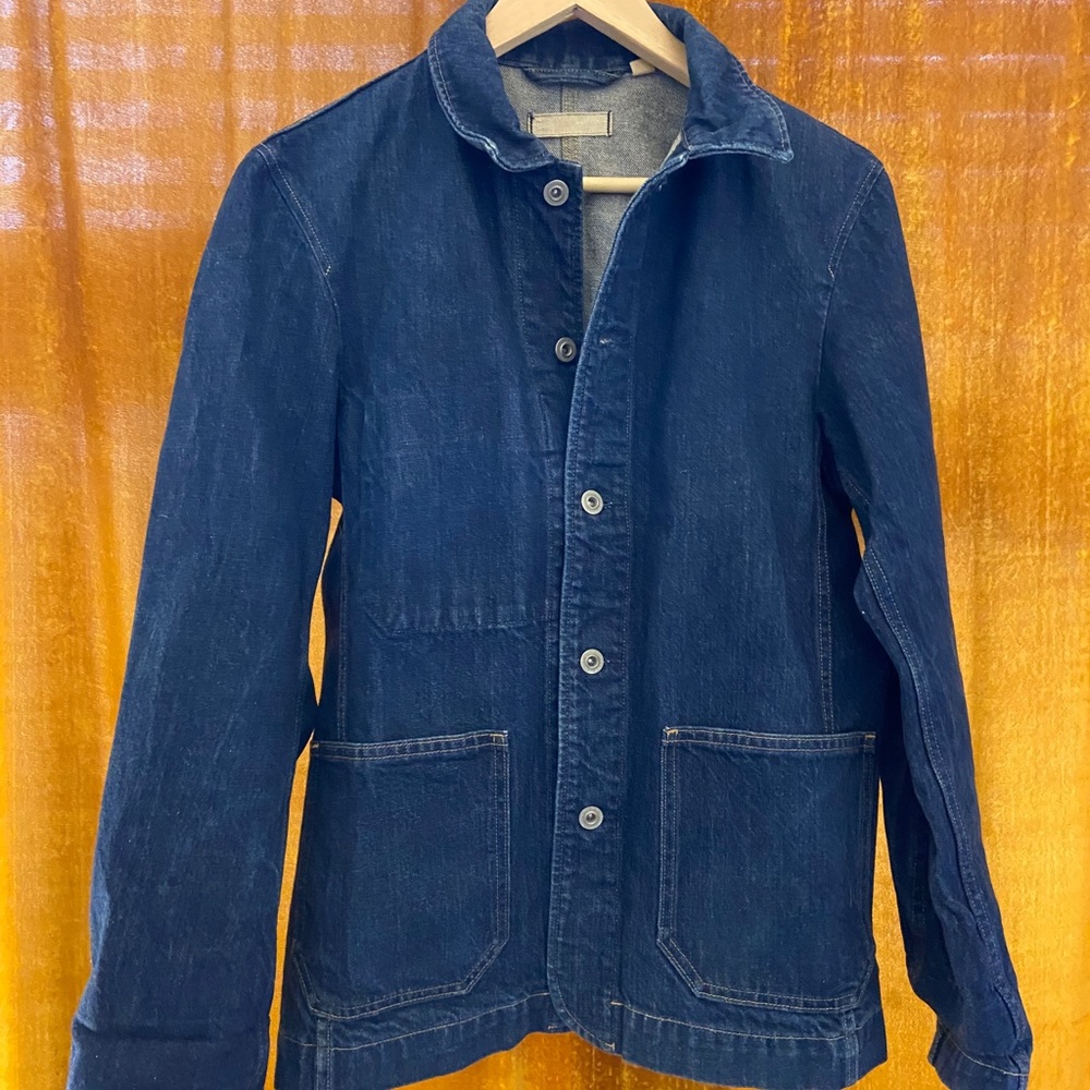 Denim chore coat